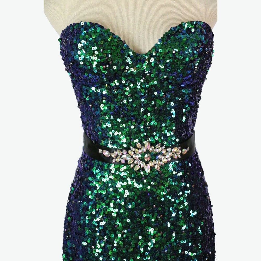 NWT Mac Duggal Genuine Sweetheart Sequins Beaded - Picture 8 of 8